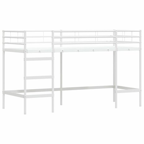 Halfhoogslaper voor Kids Wit 99,5 x 190 cm Staal 4