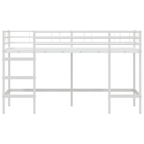 Halfhoogslaper voor Kids Wit 99,5 x 190 cm Staal 5
