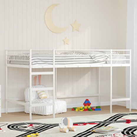 Halfhoogslaper voor Kids Wit 107 x 200 cm Staal 1