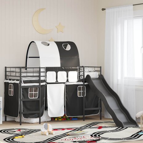 Halfhoogslaper voor Kids Zwart 99,5 x 190 cm Metaal 1