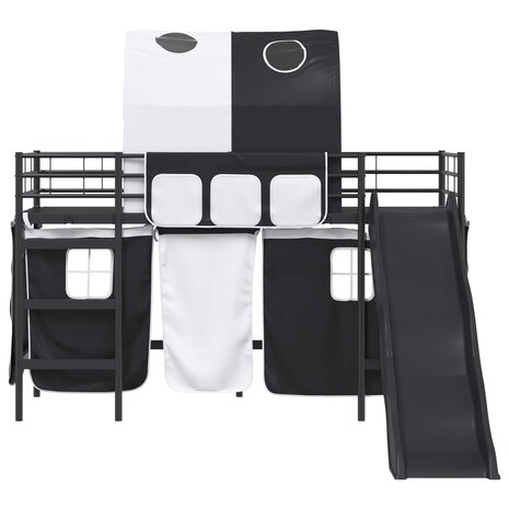 Halfhoogslaper voor Kids Zwart 99,5 x 190 cm Metaal 6