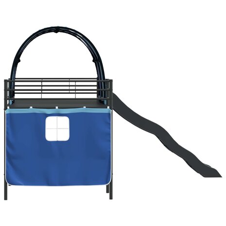 Halfhoogslaper voor Kids Zwart en Blauw 107 x 200 cm Metaal 9