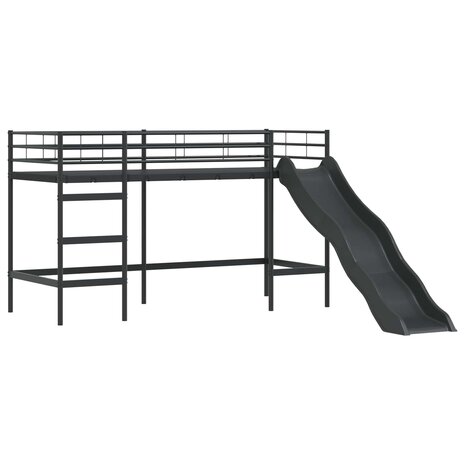 Halfhoogslaper voor Kids Zwart en Roze 99,5 x 190 cm Metaal 5