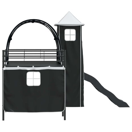 Halfhoogslaper voor Kids Zwart 107 x 200 cm Metaal 9