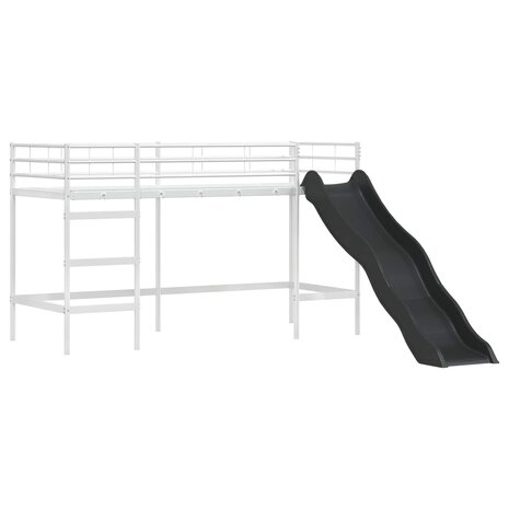 Halfhoogslaper voor Kids Wit en Roze 74,5 x 190 cm Metaal 5