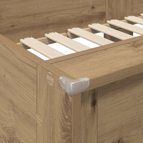 Stapelbed voor Kinderen Artisan Eiken 100 x 200 cm Bewerkt hout 8