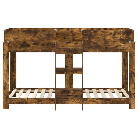 Stapelbed voor Kinderen Gerookt eiken 75 x 190 cm Bewerkt hout 5