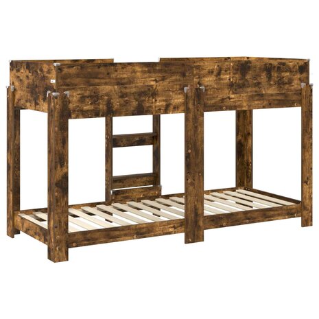 Stapelbed voor Kinderen Gerookt eiken 75 x 190 cm Bewerkt hout 7