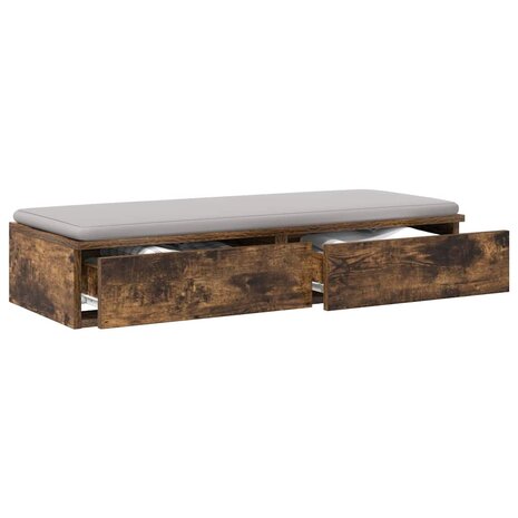 Bedlades Gerookt eiken 100 x 36,5 x 16,5 cm Bewerkt hout 3