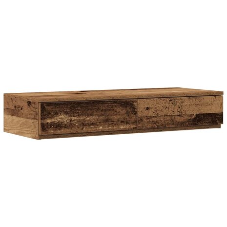 Bedlades met lade Oudhout 100 x 36,5 x 16,5 cm Bewerkt hout 2