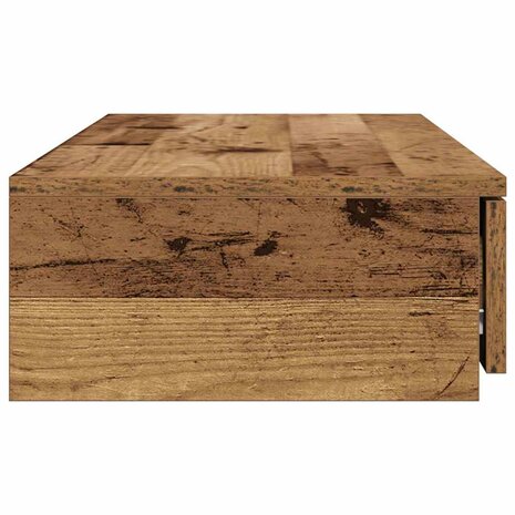 Bedlades met lade Oudhout 100 x 36,5 x 16,5 cm Bewerkt hout 7