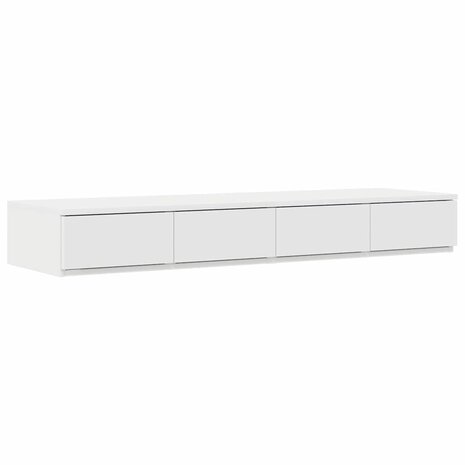 Bedlades met lade Wit 120 x 36,5 x 16,5 cm Bewerkt hout 2