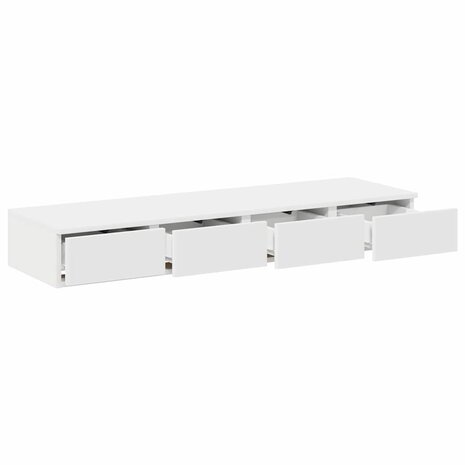 Bedlades met lade Wit 120 x 36,5 x 16,5 cm Bewerkt hout 5