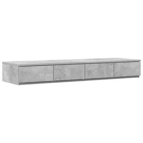 Bedlades met lade Beton Grijs 120 x 36,5 x 16,5 cm Bewerkt hout 2