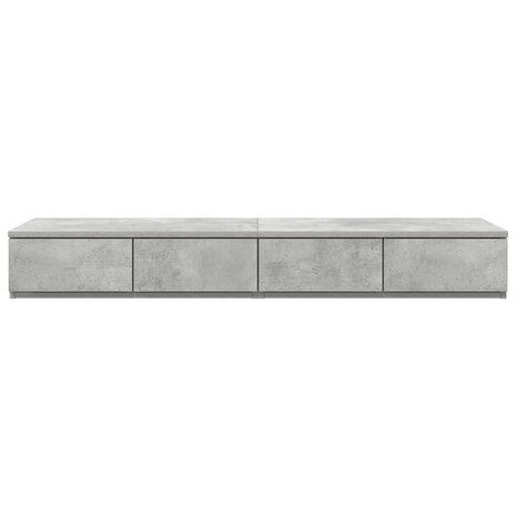 Bedlades met lade Beton Grijs 120 x 36,5 x 16,5 cm Bewerkt hout 6