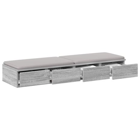 Bedlades Grijs Sonoma 120 x 36,5 x 16,5 cm Bewerkt hout 3