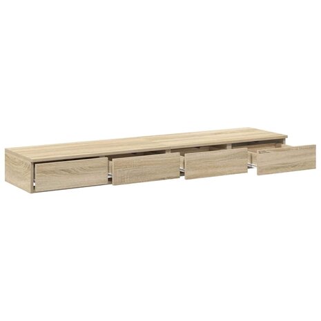 Bedlades Sonoma Eiken 150 x 36,5 x 16,5 cm Bewerkt hout 5