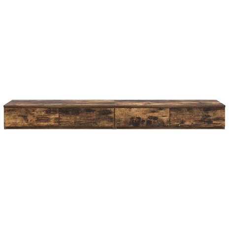 Bedlades Gerookt eiken 150 x 36,5 x 16,5 cm Bewerkt hout 6