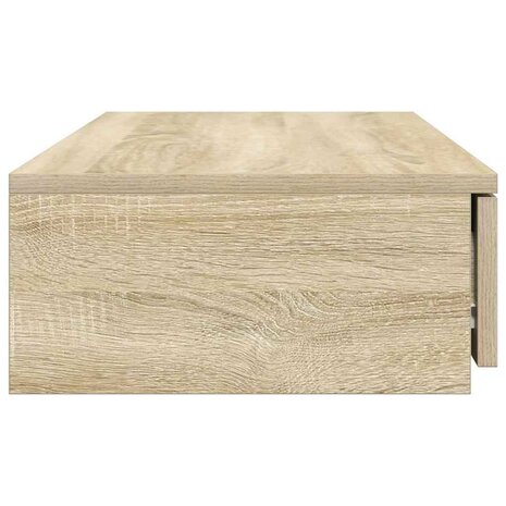 Bedlades met lade Sonoma Eiken 75 x 36,5 x 16,5 cm Bewerkt hout 7