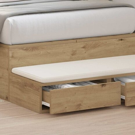 Bedlades Artisan Eiken 75 x 36,5 x 16,5 cm Bewerkt hout 4