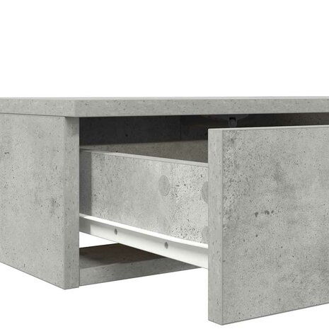 Bedlades met lade Beton Grijs 160 x 36,5 x 16,5 cm Bewerkt hout 9
