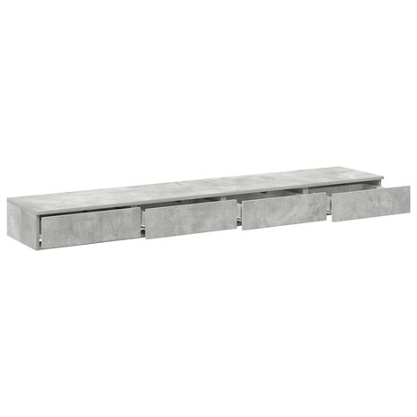 Bedlades met lade Beton Grijs 180 x 36,5 x 16,5 cm Bewerkt hout 5