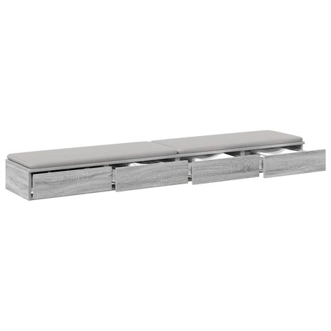 Bedlades Grijs Sonoma 180 x 36,5 x 16,5 cm Bewerkt hout 3