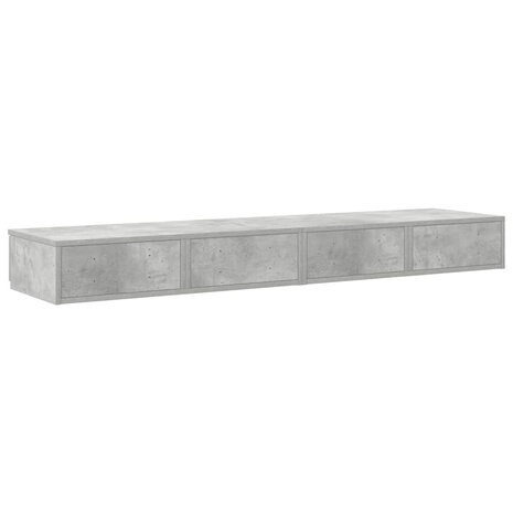 Bedlades met lade Beton Grijs 135 x 36,5 x 16,5 cm Bewerkt hout 8
