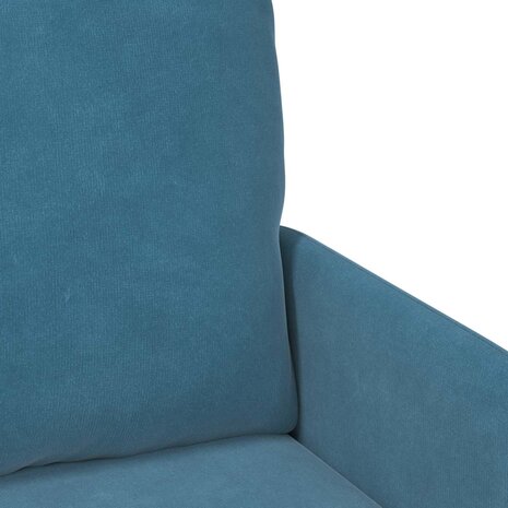 Sofa-Sets met kussen 3 pcs Blauw 115 x 56 x 80 cm Multiplex 8