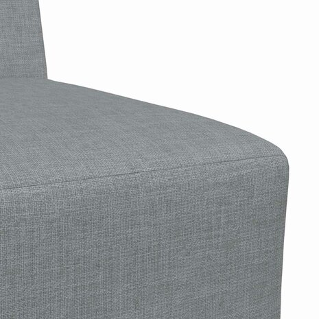 Modulaire bank zonder armleuningen lichtgrijs 55 cm stof 7