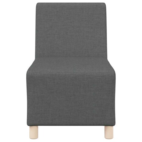 Modulaire bank zonder armleuningen donkergrijs 55 cm stof 4