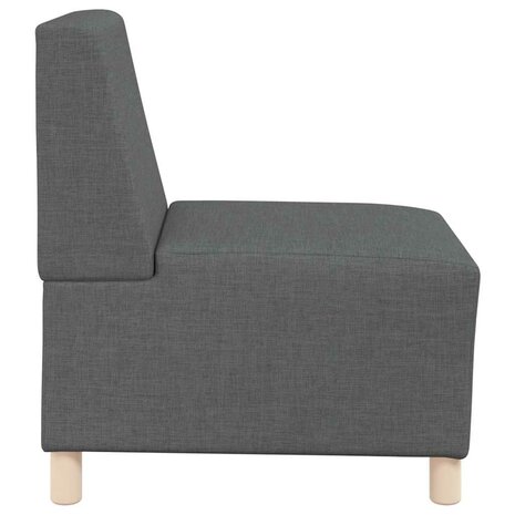 Modulaire bank zonder armleuningen donkergrijs 55 cm stof 5