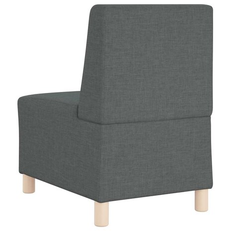 Modulaire bank zonder armleuningen donkergrijs 55 cm stof 6