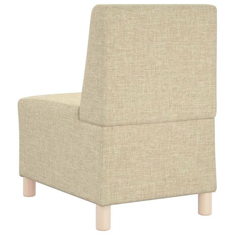 Modulaire bank zonder armleuningen cr&egrave;me 55 cm stof 6