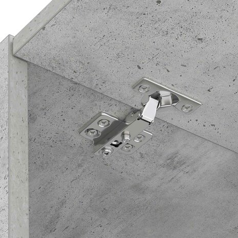 Wasmachinekast met opslag Beton 67,5 x 68 x 200 cm Bewerkt hout 9