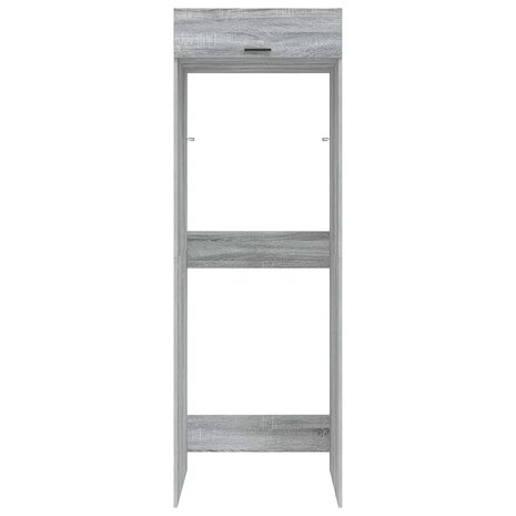 Wasmachinekast Grijs Sonoma 67,5 x 68 x 200 cm Bewerkt hout 6