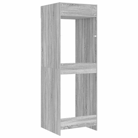Wasmachinekast Grijs Sonoma 67,5 x 68 x 200 cm Bewerkt hout 8