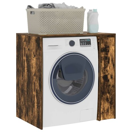 Wasmachinekast Gerookt eiken 87 x 60 x 89 cm Bewerkt hout 3