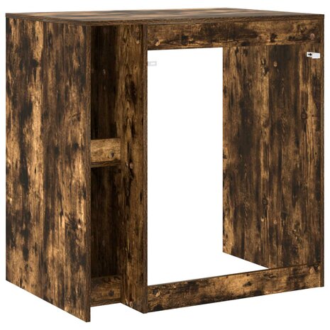 Wasmachinekast Gerookt eiken 87 x 60 x 89 cm Bewerkt hout 8