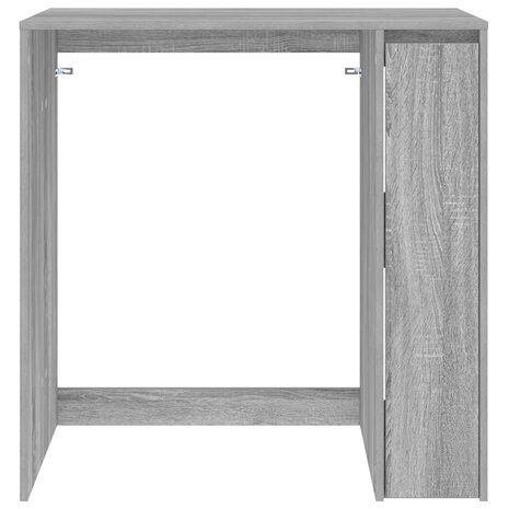 Wasmachinekast Grijs Sonoma 87 x 60 x 89 cm Bewerkt hout 6