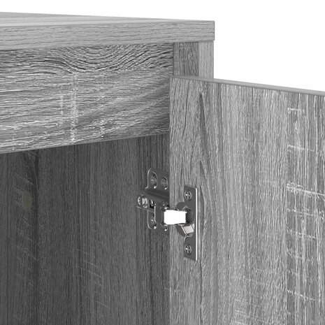 Wasmachinekast Grijs Sonoma 87 x 60 x 89 cm Bewerkt hout 9