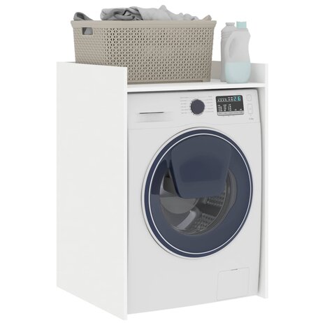 Wasmachinekast met opslag Wit 67,5 x 62 x 97 cm Bewerkt hout 3