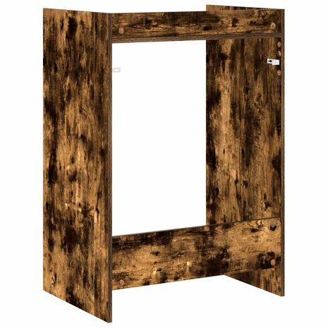 Wasmachinekast Gerookt eiken 67,5 x 48 x 97 cm Bewerkt hout 7
