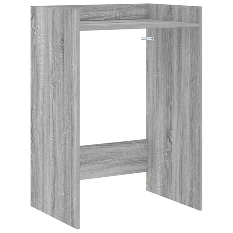 Wasmachinekast Grijs Sonoma 67,5 x 48 x 97 cm Bewerkt hout 2