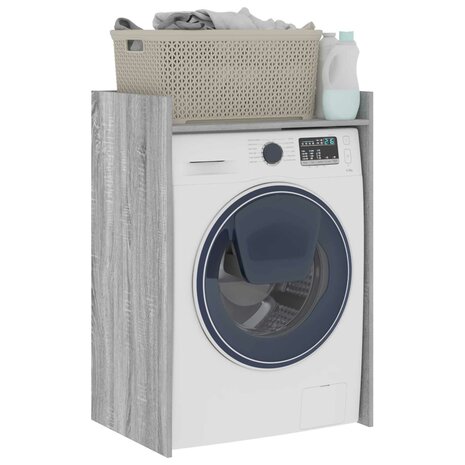 Wasmachinekast Grijs Sonoma 67,5 x 48 x 97 cm Bewerkt hout 3