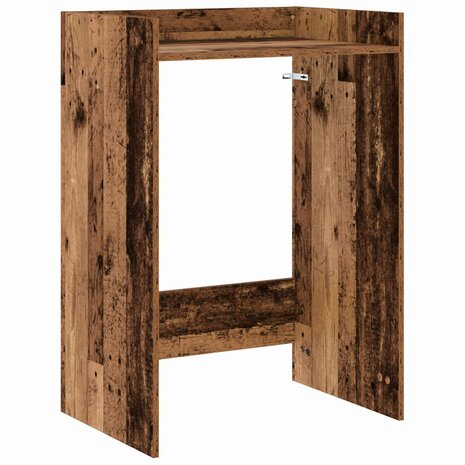 Wasmachinekast Oudhout 67,5 x 48 x 97 cm Bewerkt hout 2