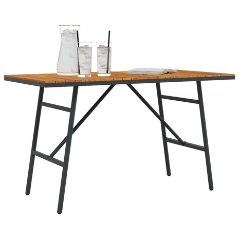 Eettafel Bruin 110 x 55 x 61,5 cm Massief Acaciahout 2
