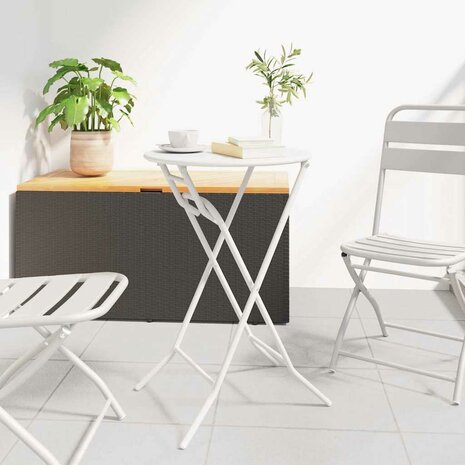 Tuintafel Wit 50 x 50 x 72 cm Metaal 1
