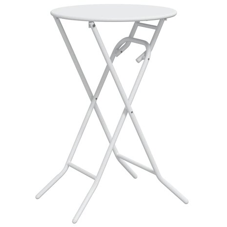 Tuintafel Wit 50 x 50 x 72 cm Metaal 2