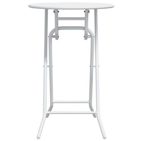 Tuintafel Wit 50 x 50 x 72 cm Metaal 5